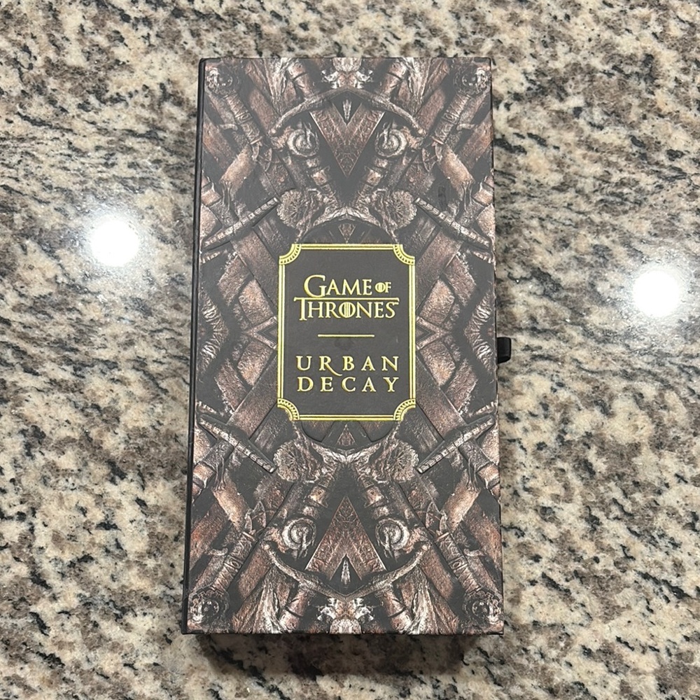 Urban Decay Game of Thrones Palette with Brown and Gold Design